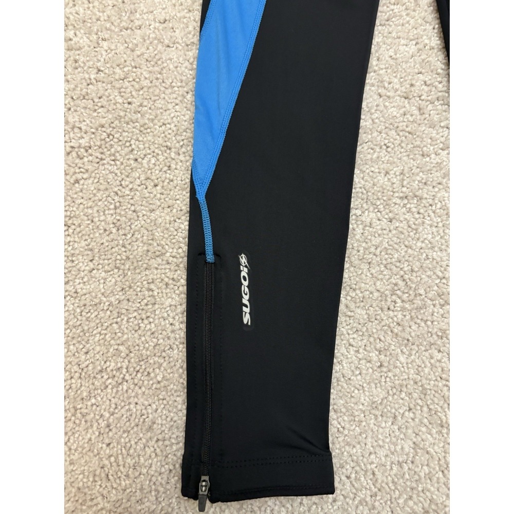 New Sugoi Black Blue Enduro Cycling Tights Riding Size Women's Medium - Picture 5 of 6